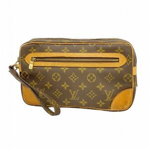 Louis Vuitton Clutch Bag Monogram Marly Dragonne GM M51825 Brown Men's